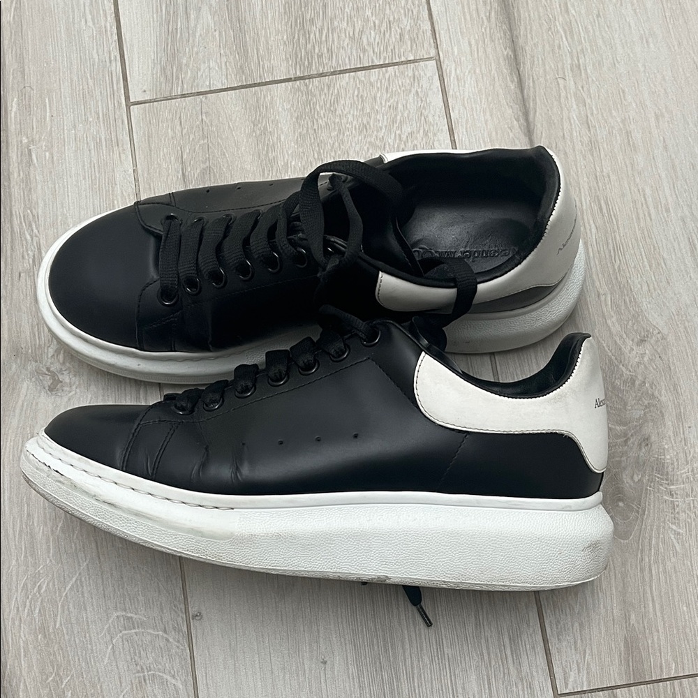 Alexander McQueen Black and White Men's Sneakers